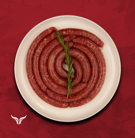 نقانق لحم بقري نيوزيلندي متبلة – من أبقار المراعي الطبيعية – 500 جم New Zealand Seasoned Beef Sausages - Natural Pasture-Raised - 500g