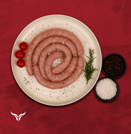 سجق دجاج محلي متبل – 500 جم Local Seasoned NZ Grass-Fed Beef Sausages 500 gm