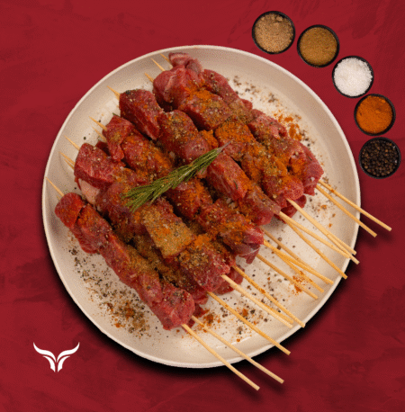 مكعّبات لحم غنم نيوزيلندي مُغذّى على العشب للمِشكاك/الشواء NZ Grass-Fed Lamb Mishkak Barbecue Cubes