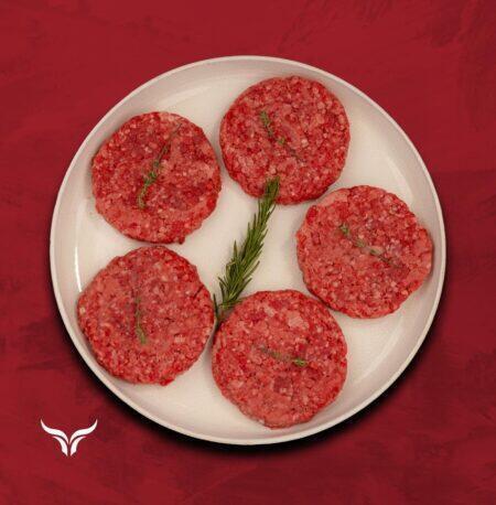 برجر لحم بقري نيوزيلندي – تغذية عشبية 100% – 125 جم × 4 قطع New Zealand Beef Burger - 100% Grass Fed - 125g x 4 Pieces