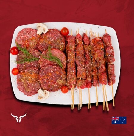 Beef Mishkak and Burger Box 3 kg