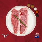 2 steaks offer AUS Angus Beef Striploin MB 2+ 250gm x 2-