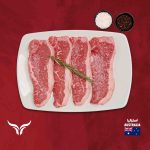 4 steaks offer AUS Angus Beef Striploin MB2+ 250gm x 4 –
