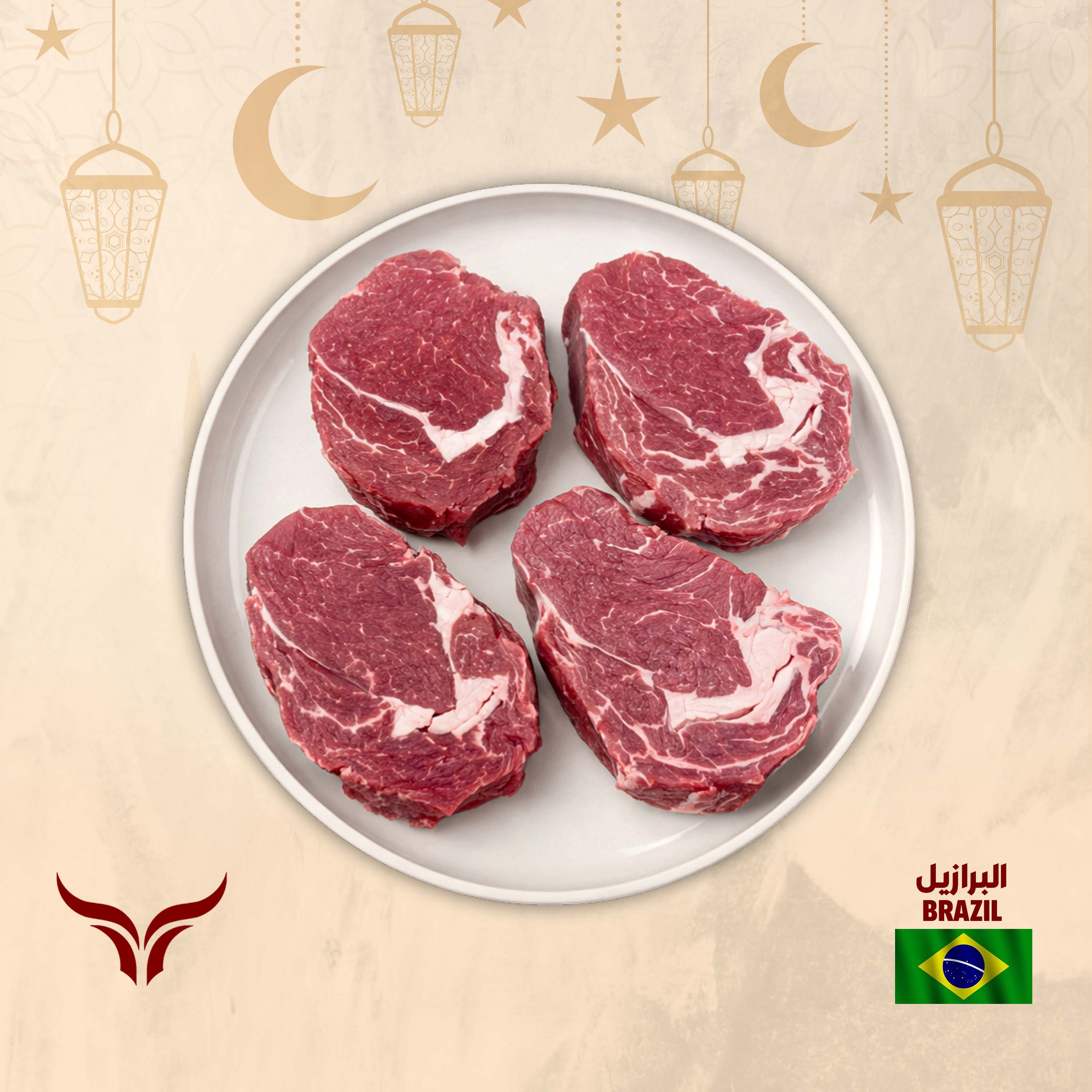 4 steaks offer Brazil Grass-Fed Beef Ribeye 250gm x 4
