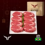 عرض 8 شرائح ستيك ريب آي لحم بقري برازيلي مرعى طبيعي 250 جم × 8